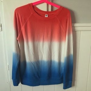 Oversized dip tie dye sweatshirt